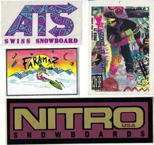 Lot stickers vintage SNOWBOARD