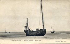 Berck plage - Barques de pêche à marée basse