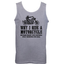 Pourquoi Je Monte Une MOTO Gilet Amusant Pour Hommes Biker Yamaha Moto Kawasaki