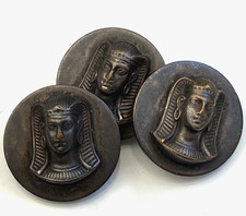 Lot de 3 boutons anciens 22 mm