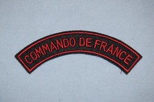 A406 patch écusson militaire bande titre d'épaule Commando de France