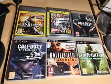 Lot 6 jeux PS3 - GTA IV, Call of Duty, Battlefield, Sniper - FPS & Action