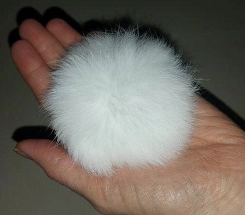 Pompon fourrure lapin - pompon,,