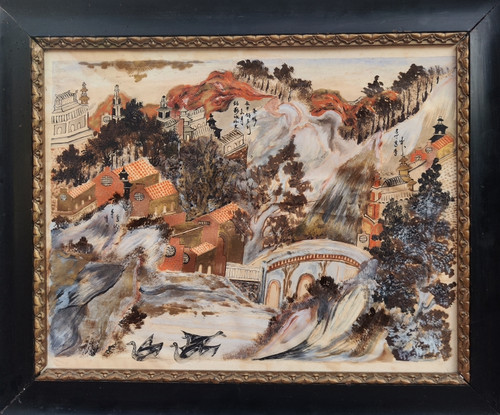 Grande belle aquarelle - belle,