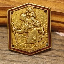 PLAQUE  AUTOMOBILE EN BRONZE