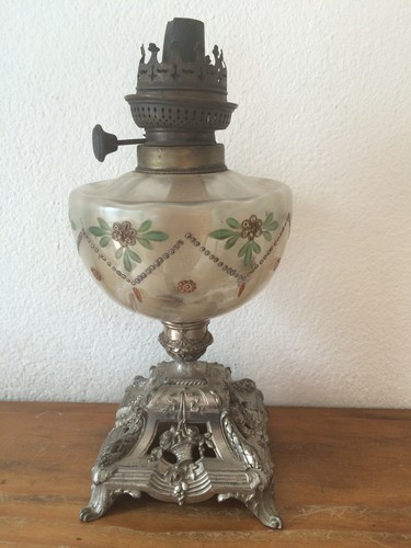 Ancien pied lampe - ancien, de