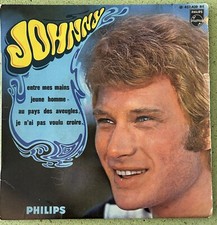 Johnny HALLYDAY Entre mes mains label bleu Série Parade Disque 45 tours Vinyle