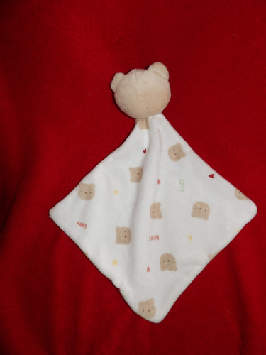 Doudou plat primark ours - plat, beige