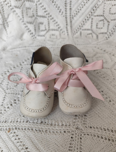 Chaussure cuir pour poupon - b,,