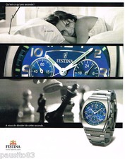 PUBLICITE ADVERTISING 085  2003  La montre femme  chrono FESTINA