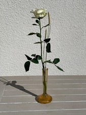 Vase soliflore en verre bullé