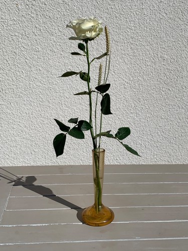 Vase soliflore verre bullé - vase,