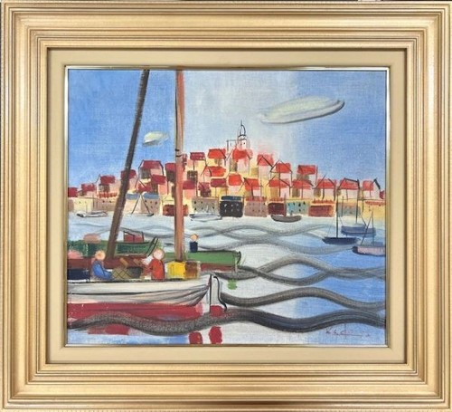 Tableau huile hiroshi kado - huile,