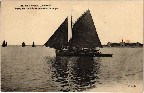 Cpa croisic barques de - barques,