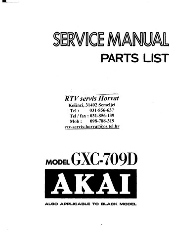 Service manuel instructions - manuel, d'instructions
