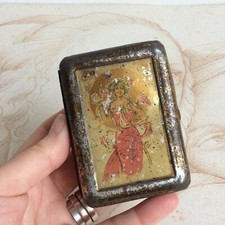 Boite lithographiée ancienne Bonbon John Tavernier 1900 Femme Art Nouveau