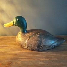 Ancien Canard En Bois leure Fin XIX ème