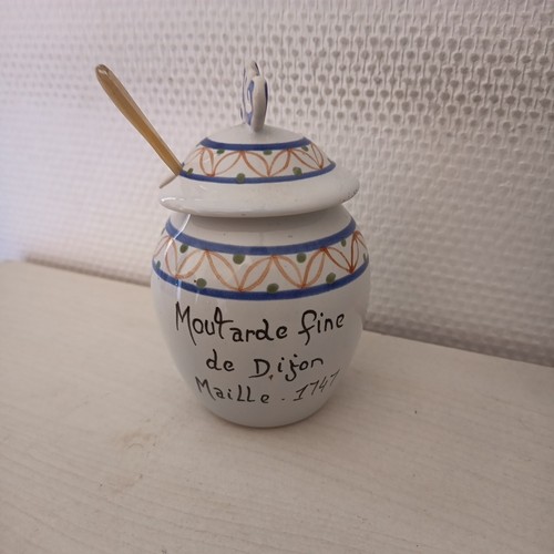 Beau ancien pot moutarde - ancien,
