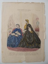 Gravure de mode ancienne