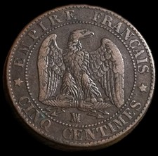 5 Centimes Napoléon III 1855