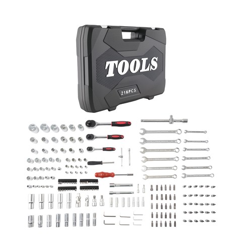 Coffret 216 pièces douilles - coffret,