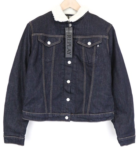 Replay femmes veste bleu - replay, xl