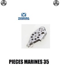 MICRO POULIE SIMPLE A VIOLON TAQUET SIFFLET Ø 25 MM VIADANA 09.87 CORDAGE 8 MM