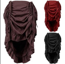 Womens Punk Falbala Drawstring