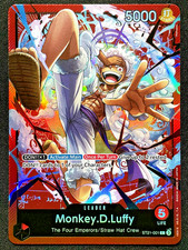 CARD ONE PIECE TCG - Monkey D Luffy Gear 5 Leader Alt Art NEAR MINT English