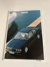 Catalogue publicité VOITURE  vintage BMW 635 CSi 1988  C29