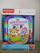 Jouet Fisher Price rires et éveil : Livre interactif comptines neuf