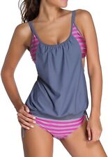 Maillot de bain tankini gris