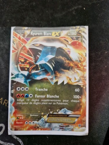 Carte pokémon kyurem blanc - carte,