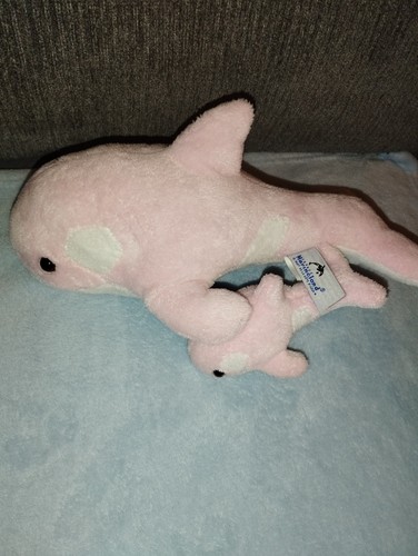 Doudou peluche orque - orque, rose
