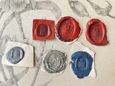 6 Cachets en Cire Sceaux