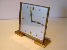 Réveil JUVENIA 8 JOURS Pour Hermès Fabriqué Suisse pendule bureau alarme poinçon