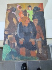 tableau huile sur panneau