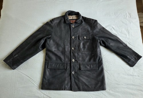 Veste cuir longue - cuir, mi-longue