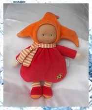 Doudou Poupée Lutin Rouge
