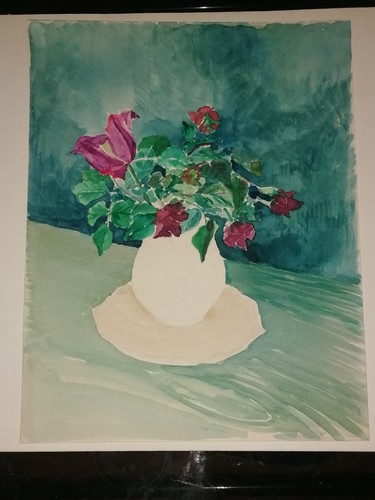 Aquarelle nature morte - nature, vintage