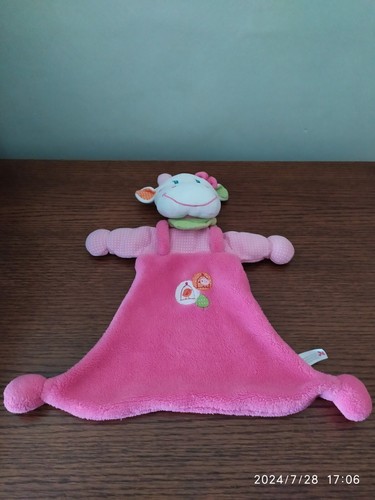 Doudou plat triangle vache - plat,