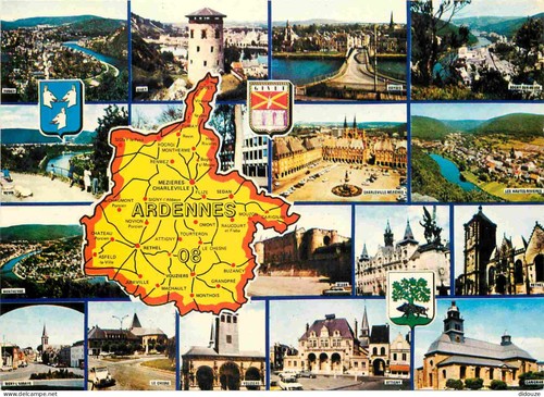 Carte postale ardennes - carte,