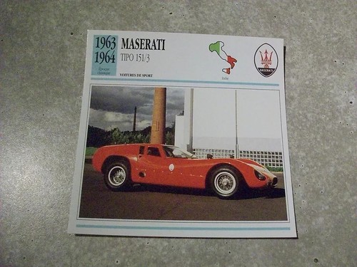 Carte fiche auto maserati - maserati, tipo