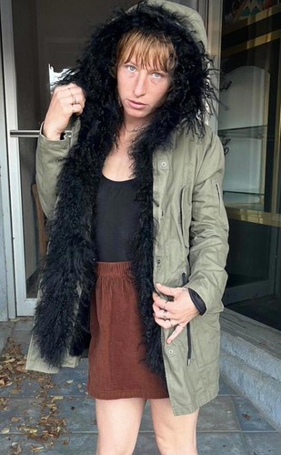 Maje gondry olive - parka, w/