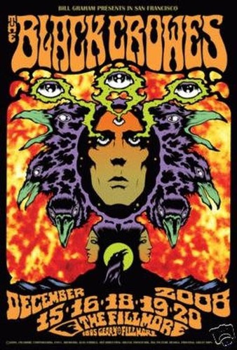Affiche black crowes fillmore - crowes,
