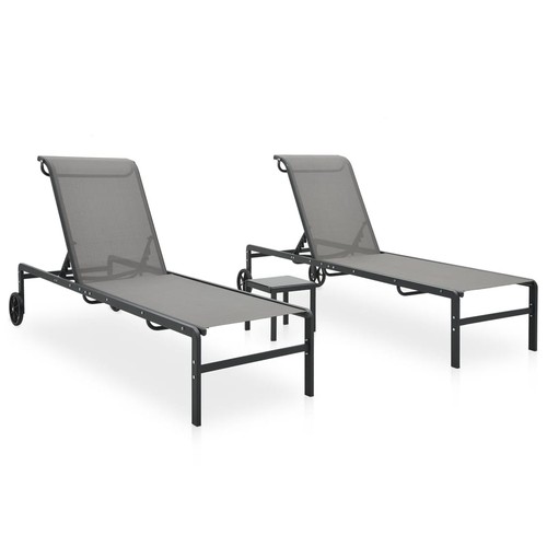 Lot chaises longues avec - de, 2