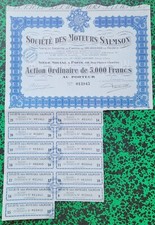 Dépt 92 & 75 - Boulogne Billancourt - Déco Très Célèbre Automobiles SALMSON 1955