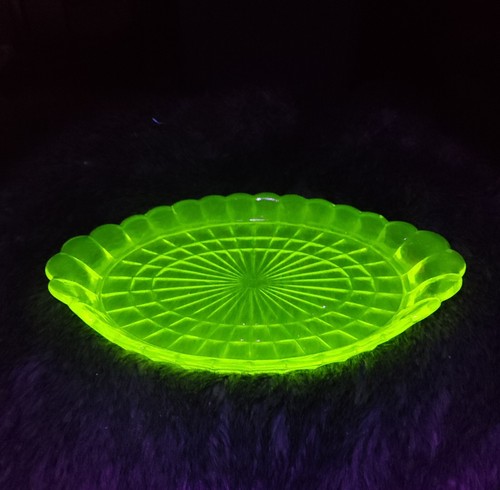 Plateau verre ancien plat - ancien,,