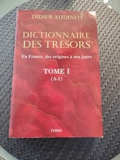 Livre Didier Audinot Dictionnaire Des Trésors Tome 1