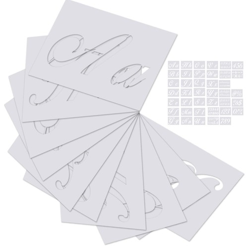 40pcs pochoir alphabet - pochoir, en